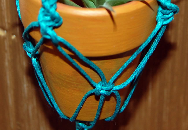 Turquoise Plant Hanger