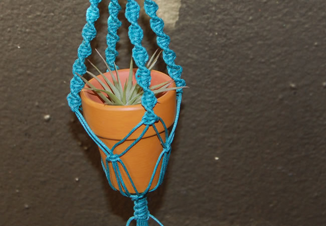 Turquoise Plant Hanger